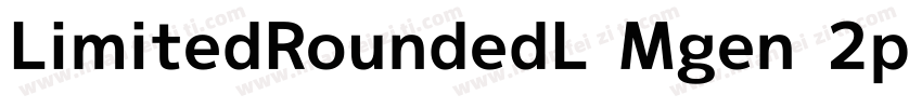 LimitedRoundedL Mgen 2p bold字体转换